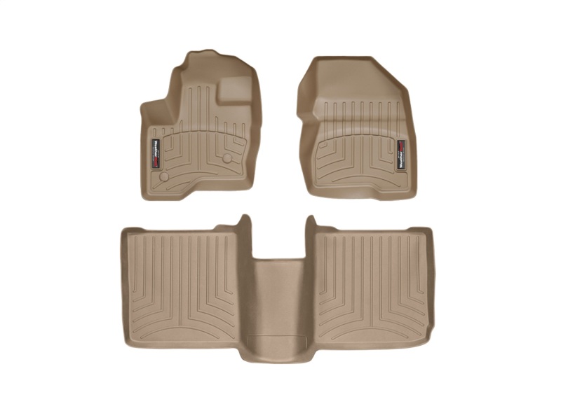 Picture of WeatherTech 09-11 Ford Flex Front and Rear Floorliners - Tan