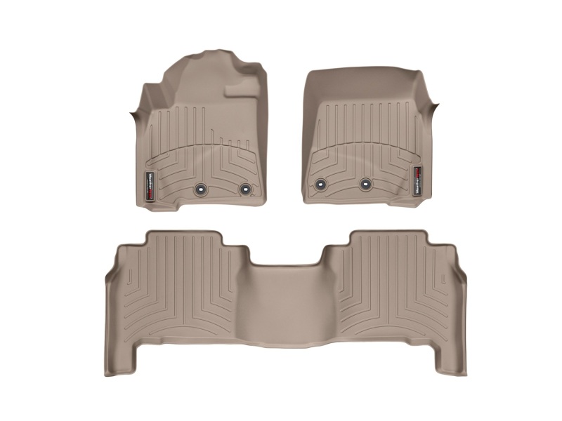 Picture of WeatherTech 12-13 Toyota Land Cruiser Front and Rear Floorliners - Tan