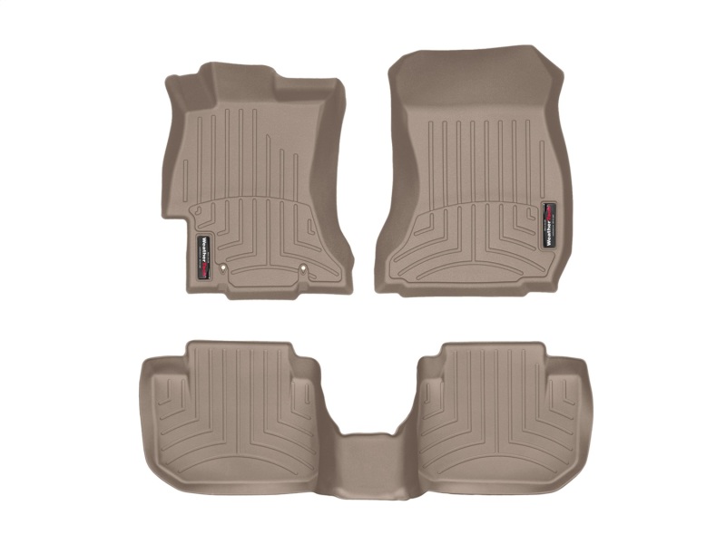 Picture of WeatherTech 12+ Subaru Impreza Front and Rear Floorliners - Tan