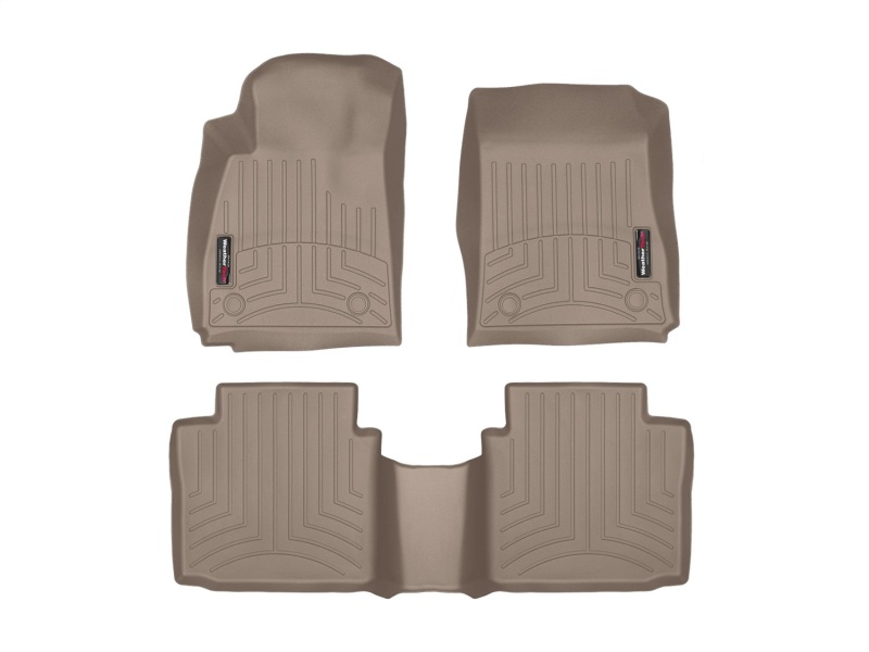 Picture of WeatherTech 14+ Chevrolet Impala Front and Rear Floorliners - Tan
