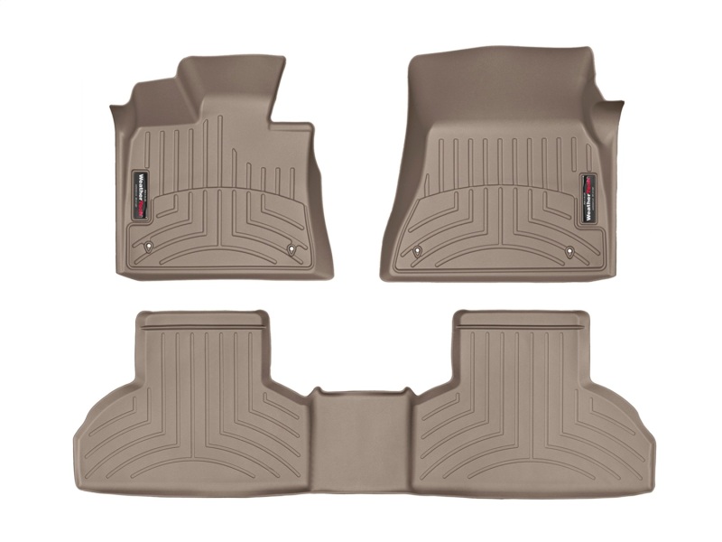 Picture of WeatherTech 14+ BMW X5 Front and Rear Floorliners - Tan