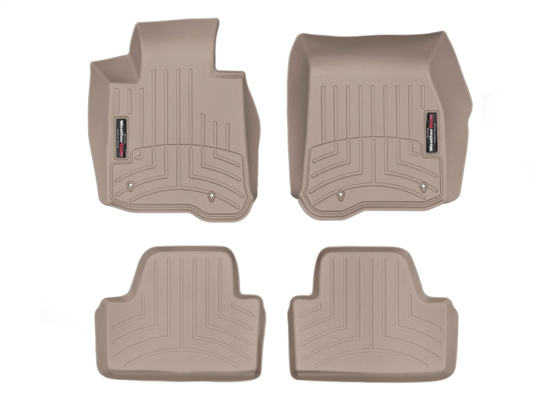 Picture of WeatherTech 14+ BMW 4-Series Front and Rear Floorliners - Tan