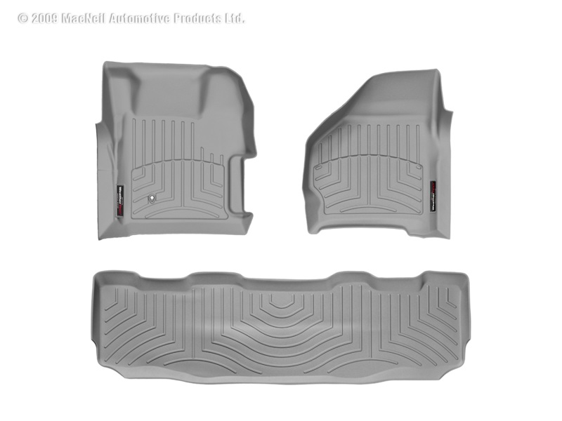 Picture of WeatherTech 99-07 Ford F250/F350/F450/F550 Front and Rear Floorliners - Grey