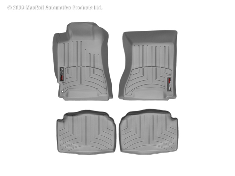 Picture of WeatherTech 03-08 Subaru Forester Front and Rear Floorliners - Grey