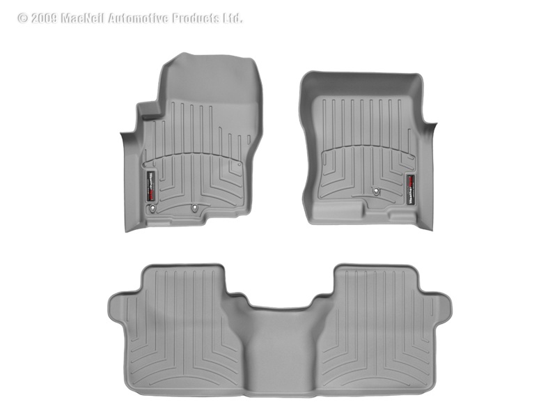 Picture of WeatherTech 05+ Nissan Frontier Front and Rear Floorliners - Grey