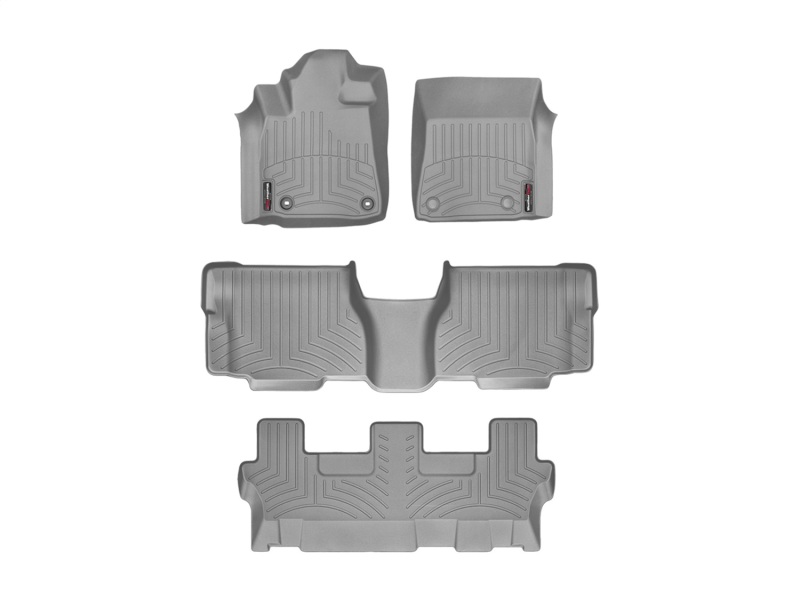 Picture of WeatherTech 12+ Toyota Sequoia Front/Rear/and Rear Floorliners w/Center Aisle - Grey