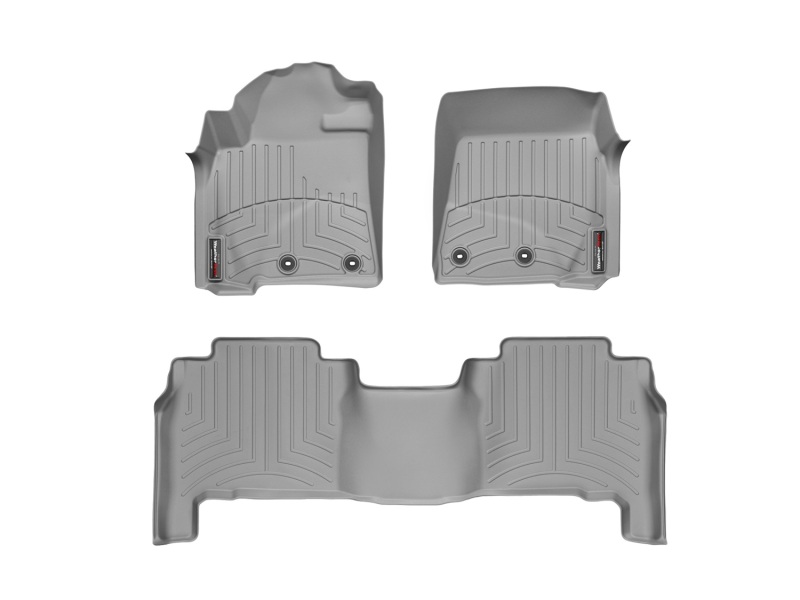 Picture of WeatherTech 12-13 Toyota Land Cruiser Front and Rear Floorliners - Grey