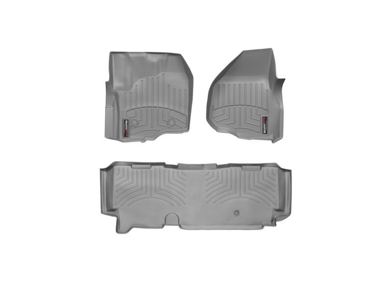 Picture of WeatherTech 12+ Ford F250/F350/F450/F550 Front and Rear Floorliners - Grey