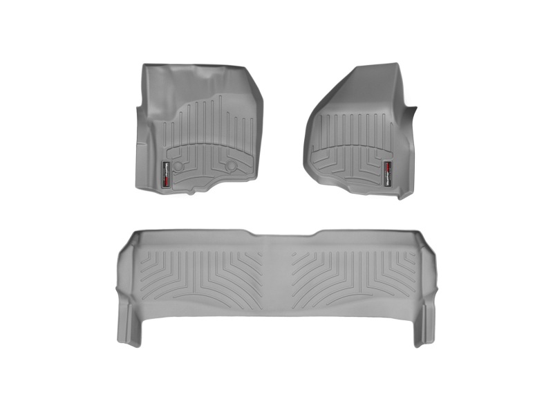 Picture of WeatherTech 11+ Ford F250/F350/F450/F550 Front and Rear Floorliners - Grey