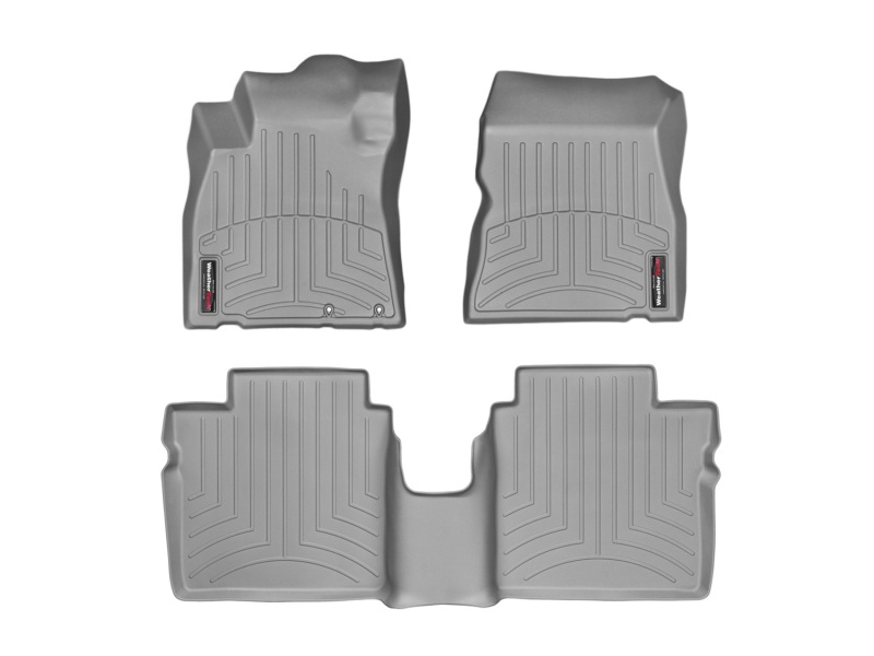 Picture of WeatherTech 14+ Nissan Versa Note Front and Rear Floorliners - Grey
