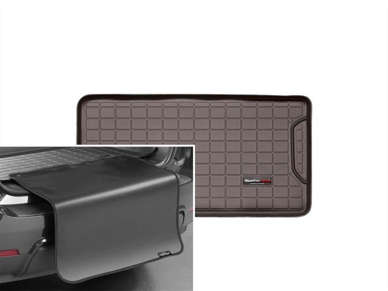 Picture of WeatherTech 13-17 Fiat 500 (No Beats Premium Audion System) Cargo Liners w/Bumper Protector - Cocoa