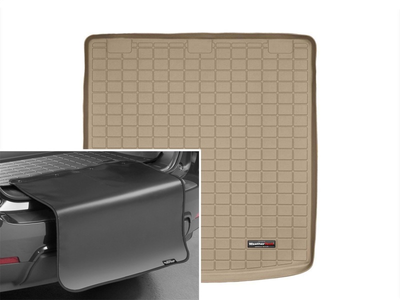 Picture of WeatherTech 09-14 Volkswagen Jetta Sportwagen Cargo Liners w/ Bumper Protector - Tan