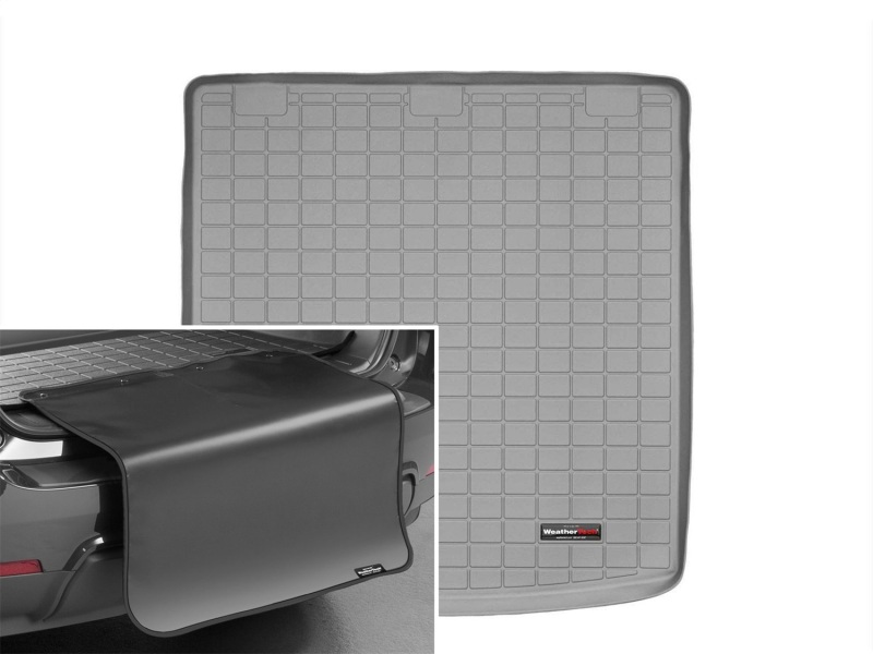 Picture of WeatherTech 09-14 Volkswagen Jetta Sportwagen Cargo Liners w/ Bumper Protector - Grey