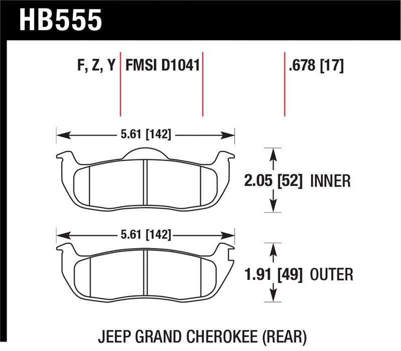 Picture of Hawk 06-10 Jeep Commander / 05-10 Grand Cherokee / 05-10 Armada / 04 Pathfinder / 04-10 Tital 5.6L /