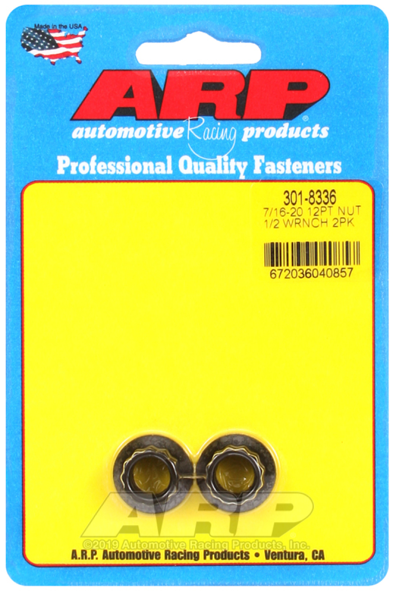 Picture of ARP 7/16in-20 1/2 Socket 12pt Nut Kit 2 Pack