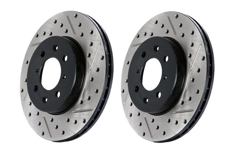 Picture of Sport Drilled & Slotted Brake Rotor; Front Left
