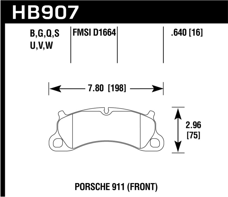 Picture of Hawk Performance HAWK HPS 5.0 Brake Pad Sets - HB907B.640