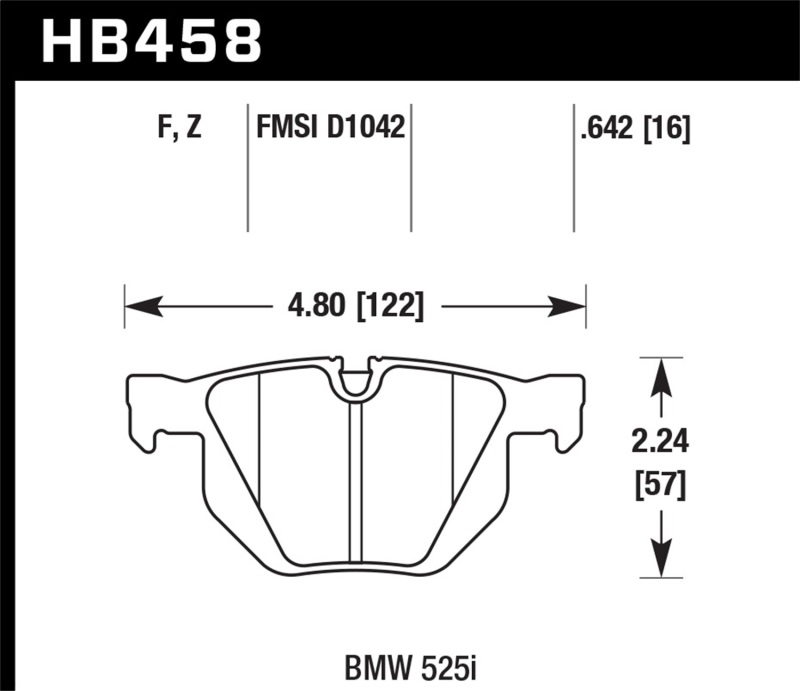 Picture of Hawk Performance HAWK HPS Brake Pad Sets - HB458F.642