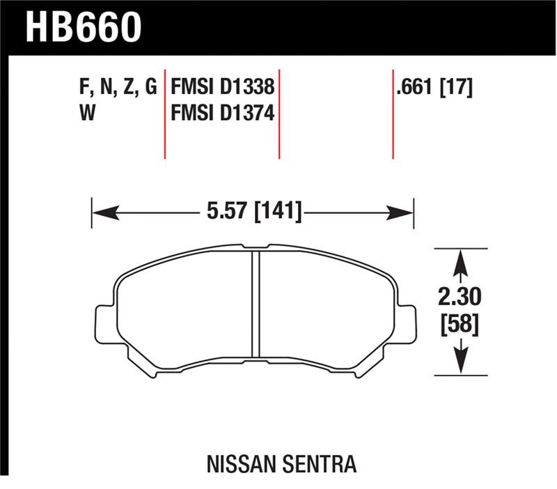 Picture of Hawk Performance HAWK LTS Brake Pads - HB581Y.660
