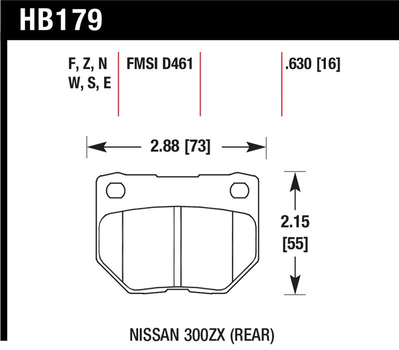 Picture of Hawk Performance HAWK HPS Brake Pad Sets - HB179F.630