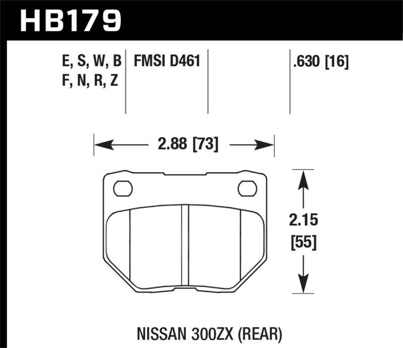 Picture of Hawk Performance HAWK Blue 9012 Brake Pad Sets - HB179E.630