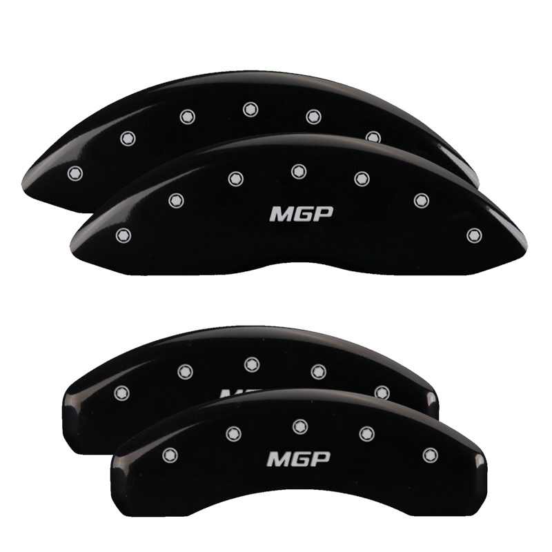 Picture of MGP 4 Caliper Covers Engraved Front & Rear MGP Black Finish Silver Characters 2018 Tesla S