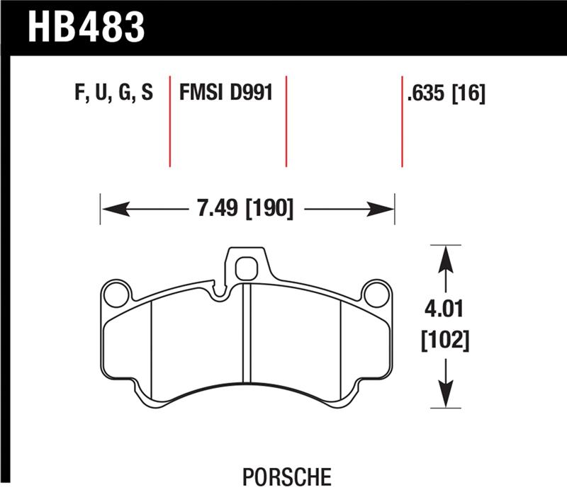 Picture of Hawk Performance HAWK DTC-60 Brake Pad Sets Front - HB483G.635