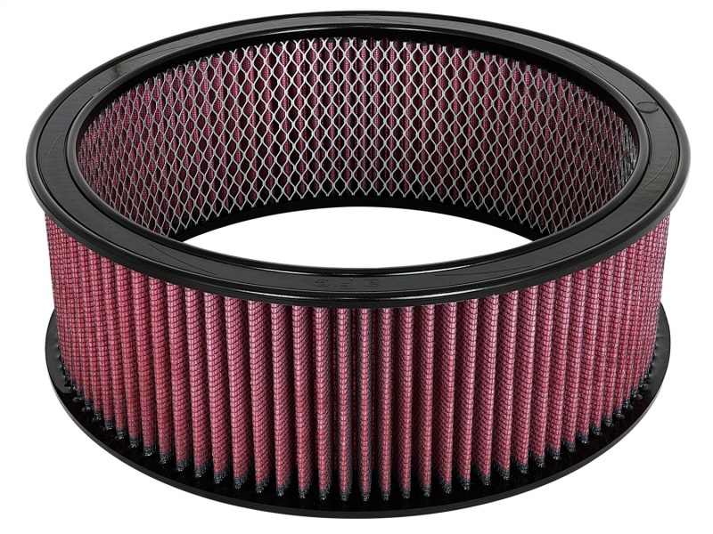 Picture of aFe MagnumFLOW Air Filters Round Racing P5R A/F RR P5R 14OD x 12ID x 5H E/M (Blk/Red)