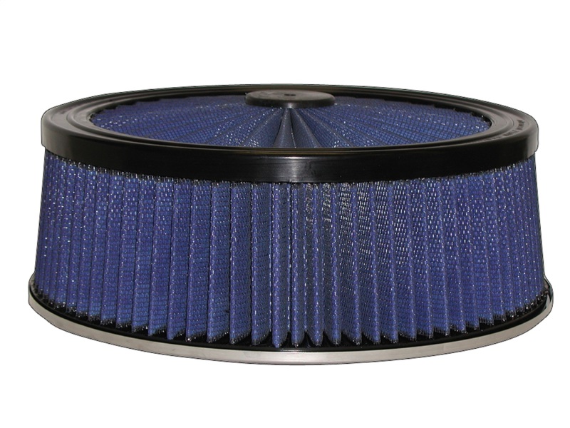 Picture of aFe MagnumFLOW Air Filters Round Racing P5R A/F TOP Racer 14D x 5H (Blk/Blue)