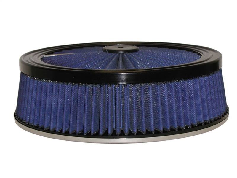 Picture of aFe MagnumFLOW Air Filters Round Racing P5R A/F TOP Racer 14D x 4H (Blk/Blue)