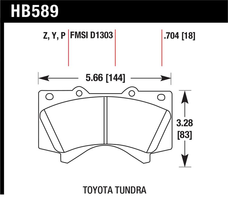 Picture of Hawk Performance HAWK Super Duty Brake Pad Sets - HB589P.704