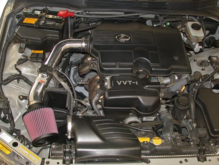 Picture of KN K&N Performance Intake Kit TYPHOON LEXUS IS300 L6-3.0L 01-02-POLISHED Cold Air Intakes - 69-8700TP