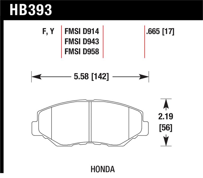 Picture of Hawk Performance HAWK LTS Brake Pads - HB393Y.665