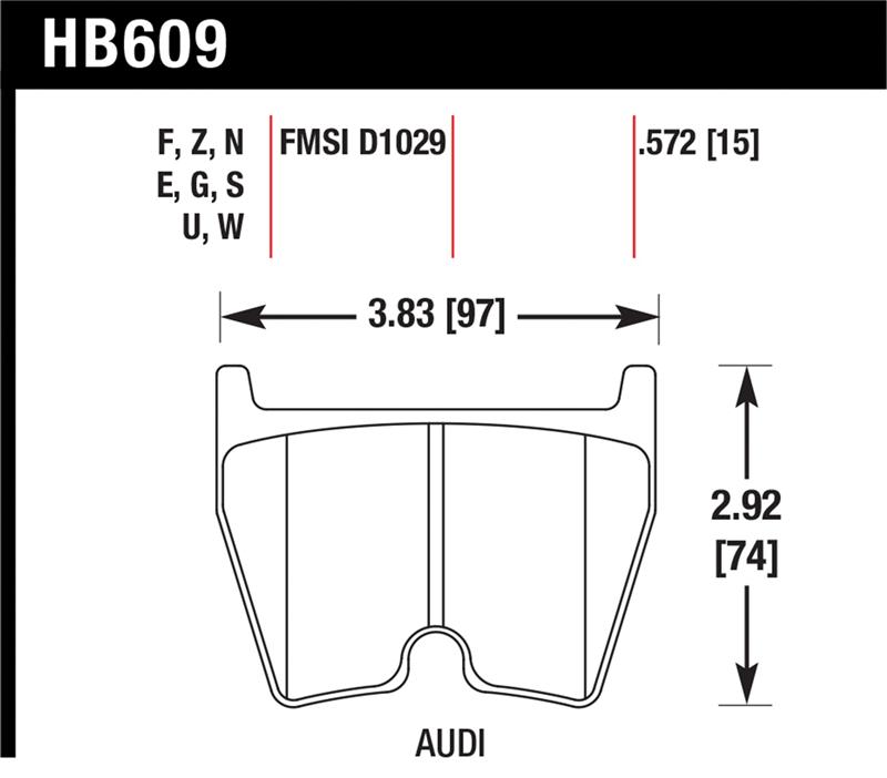 Picture of Hawk Performance HAWK Ceramic Brake Pad Sets - HB609Z.572