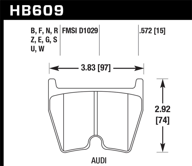 Picture of Hawk Performance HAWK Ceramic Brake Pad Sets - HB609Z.572