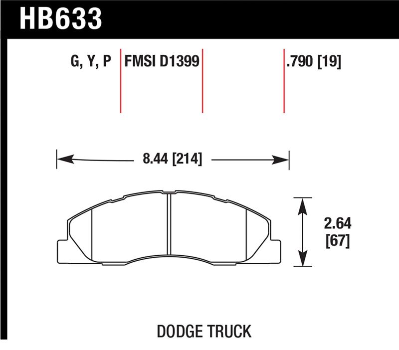 Picture of Hawk Performance HAWK LTS Brake Pads - HB633Y.790