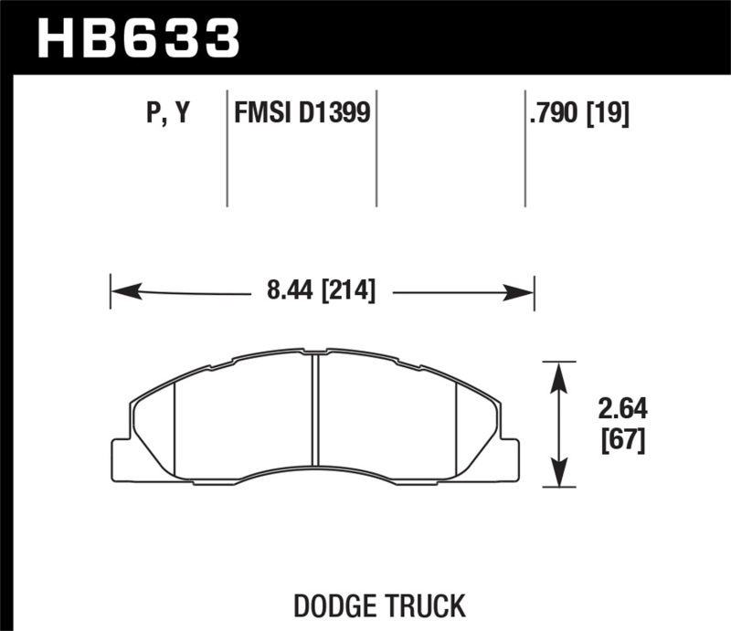Picture of Hawk Performance HAWK Super Duty Brake Pad Sets - HB633P.790