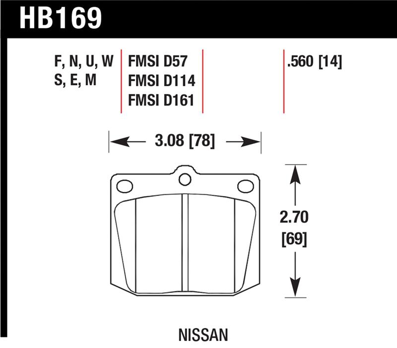 Picture of Hawk Performance HAWK Blue 9012 Brake Pad Sets Front - HB169E.560