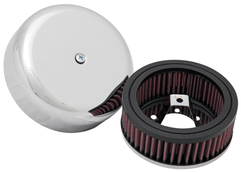 Picture of K&N 4in ID / 5.25in OD / 2in H Custom Assembly Filter designed to fit Harley-Davidson Motorcycles