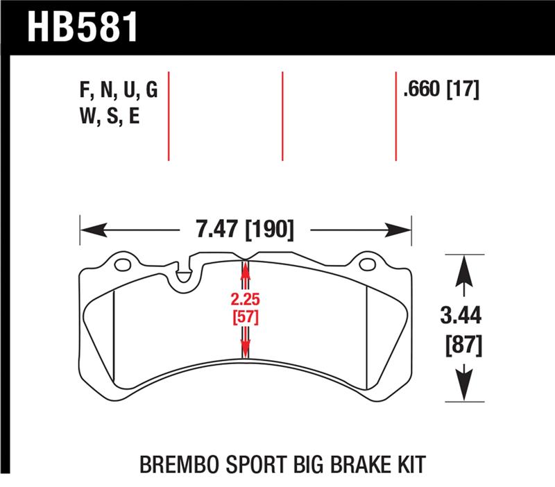 Picture of Hawk Performance HAWK DTC-60 Brake Pad Sets Rear - HB581G.660