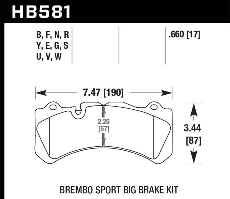 Picture of Hawk Performance HAWK DTC-60 Brake Pad Sets Rear - HB581G.660