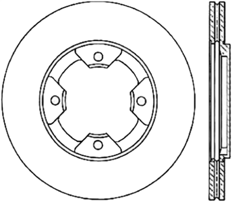 Picture of Sport Drilled & Slotted Brake Rotor; Front Left