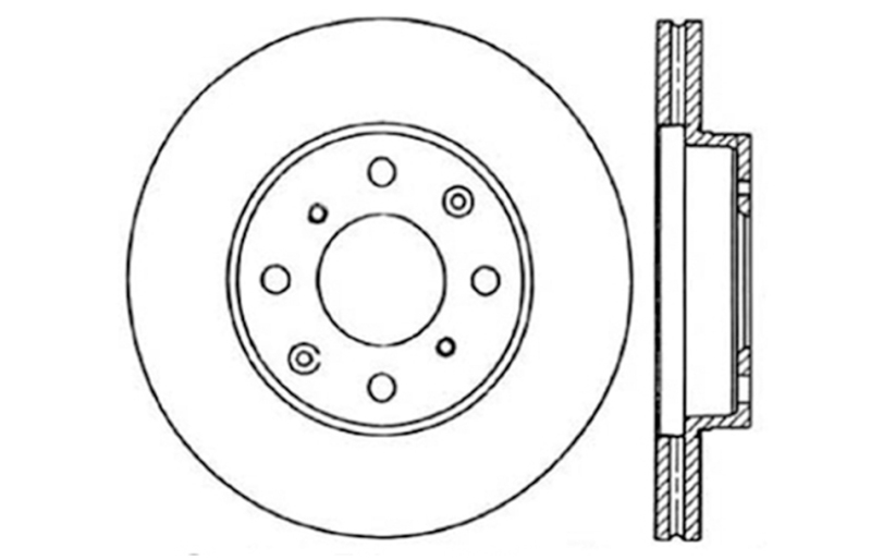 Picture of Sport Drilled & Slotted Brake Rotor; Front Right