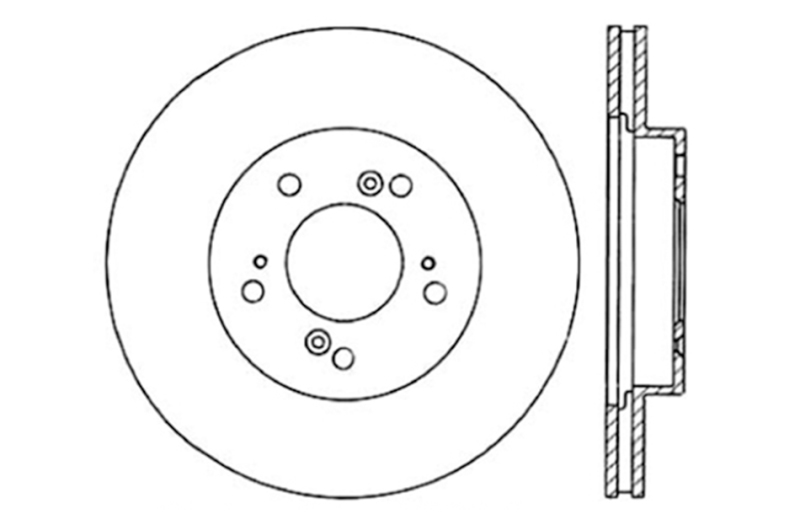 Picture of Sport Drilled & Slotted Brake Rotor; Front Right