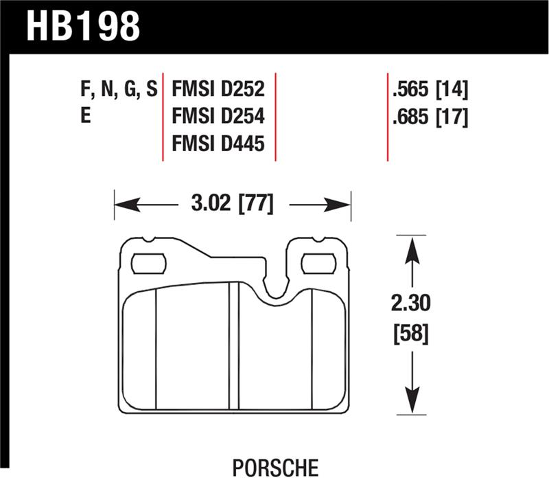 Picture of Hawk Performance HAWK HT-10 Brake Pad Sets - HB198S.685