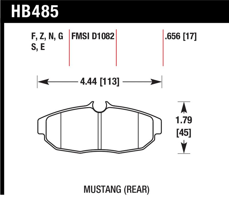 Picture of Hawk Performance HAWK HT-10 Brake Pad Sets - HB485S.656