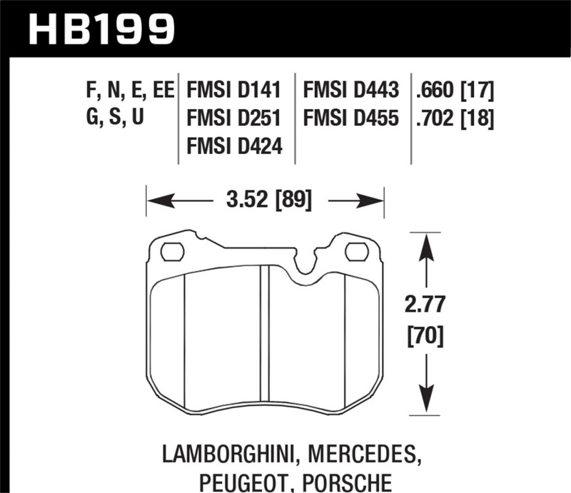 Picture of Hawk Performance HAWK Blue 9012 Brake Pad Sets - HB199E.702