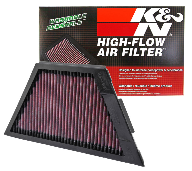 Picture of K&N Kawasaki ZX1rR Ninja/ZZR1400/1400GTR/ZX14R 11.25in O/S L x 4.75in O/S W Replacement Air Filter