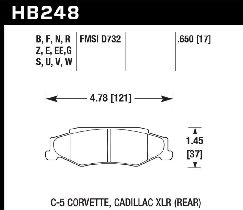 Picture of Hawk Performance HAWK Blue 9012 Brake Pad Sets - HB248E.650