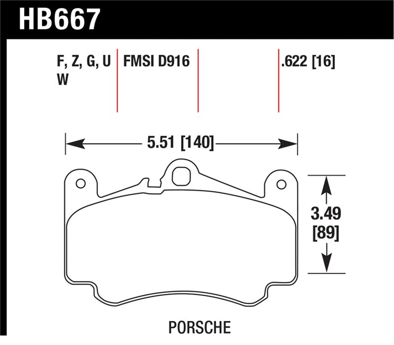 Picture of Hawk Performance HAWK DTC-70 Brake Pad Sets Front - HB667U.622
